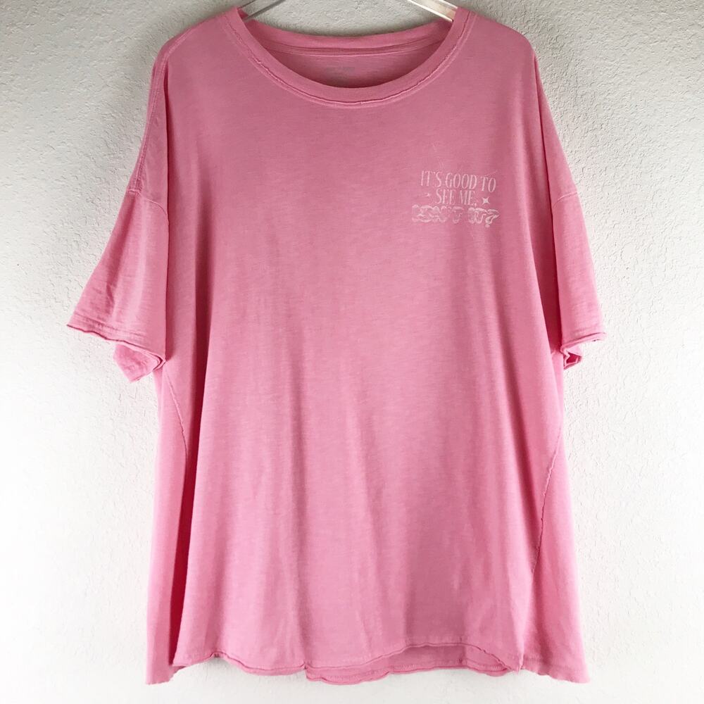 Aerie Wicked Ariana Grande Glinda Bubble Graphic Oversized Cotton Tee Size XL